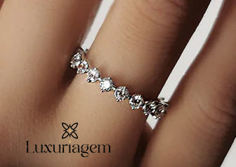 Spring Qiaoer 925 Silver Diamond Wedding Ring