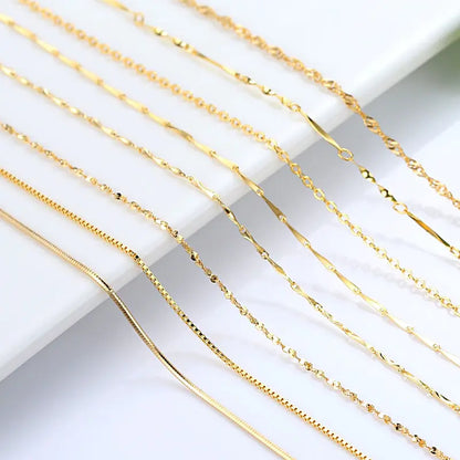 18K Gold Plated Necklace - Choker Style