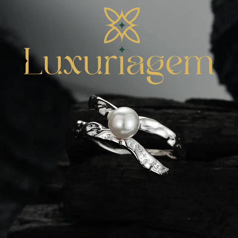 Irregular Silver Texture Ring