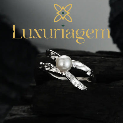 Irregular Silver Texture Ring