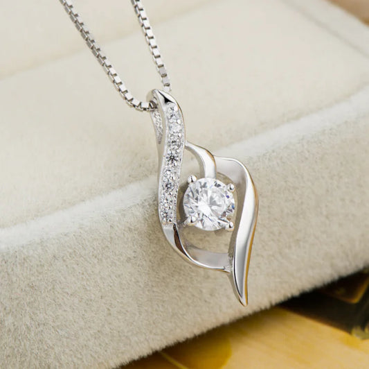 Zircon Pendant with S925 Sterling Silver Necklace