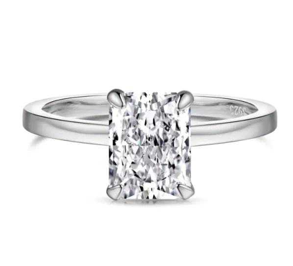 S925 Sterling Silver Geometric Ring