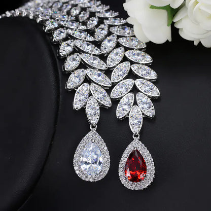 Bridal Jewelry Set - Korean Style Necklace and Earrings