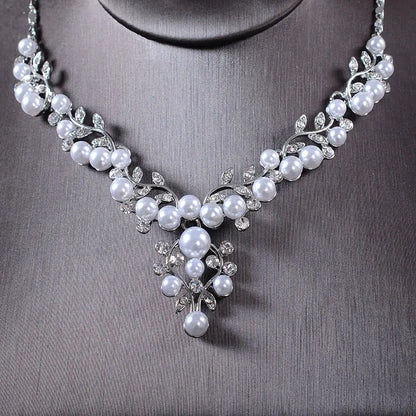 Bridal Jewelry Set - Korean Earrings and Necklace