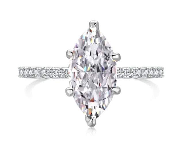 S925 Sterling Silver Geometric Ring