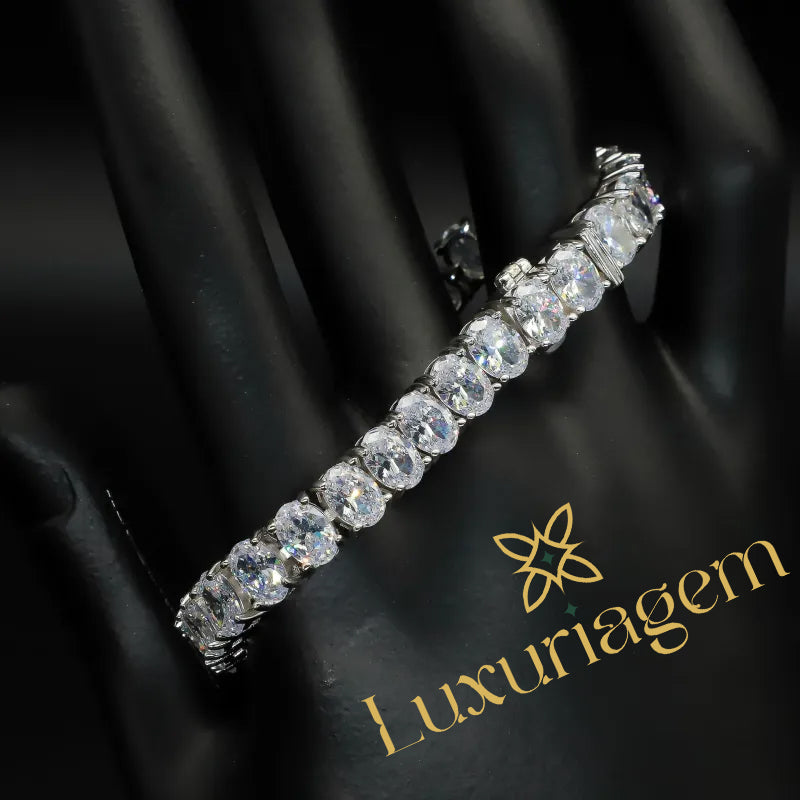 925 Sterling Silver  Zircon Tennis Bracelet
