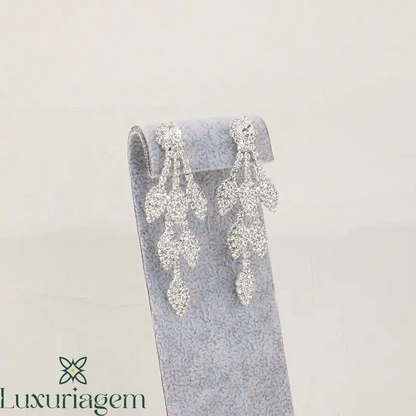 Rhinestone Necklace and Earring Set