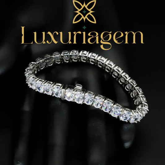 925 Sterling Silver  Zircon Tennis Bracelet