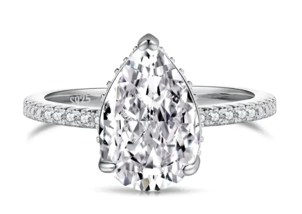 S925 Sterling Silver Geometric Ring