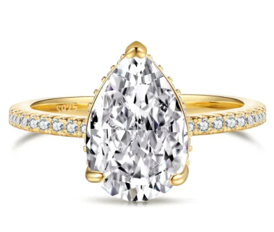 S925 Sterling Silver Geometric Ring