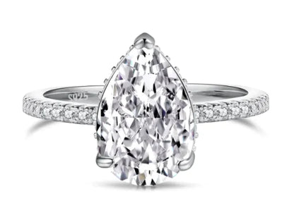 S925 Sterling Silver Geometric Ring