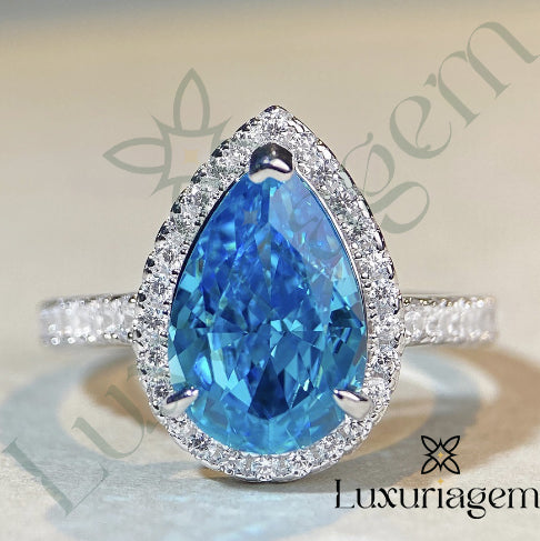 SGARIT 14k Gold 3.5ct Moissanite Diamond Ring