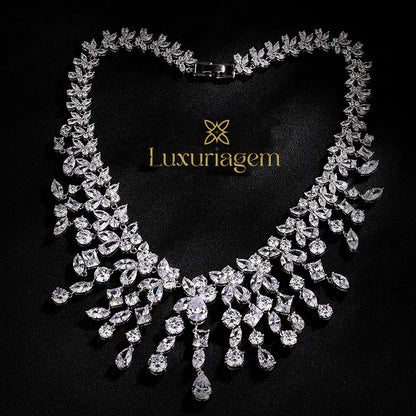 Elegant Bride Jewelry Set with Necklace and Earrings