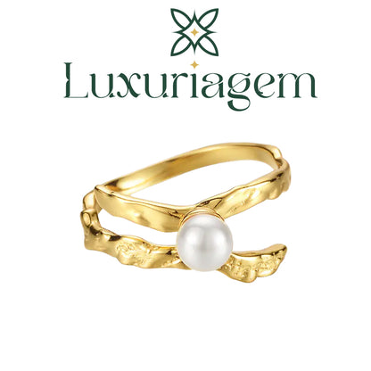 Irregular Silver Texture Ring