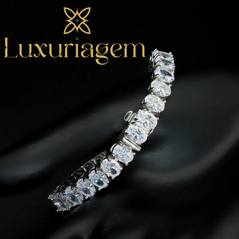 925 Sterling Silver  Zircon Tennis Bracelet