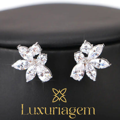 Elegant Bride Jewelry Set with Necklace and Earrings